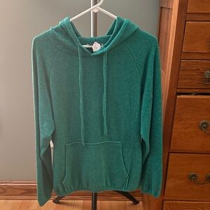 Green Hooded Women’s Top